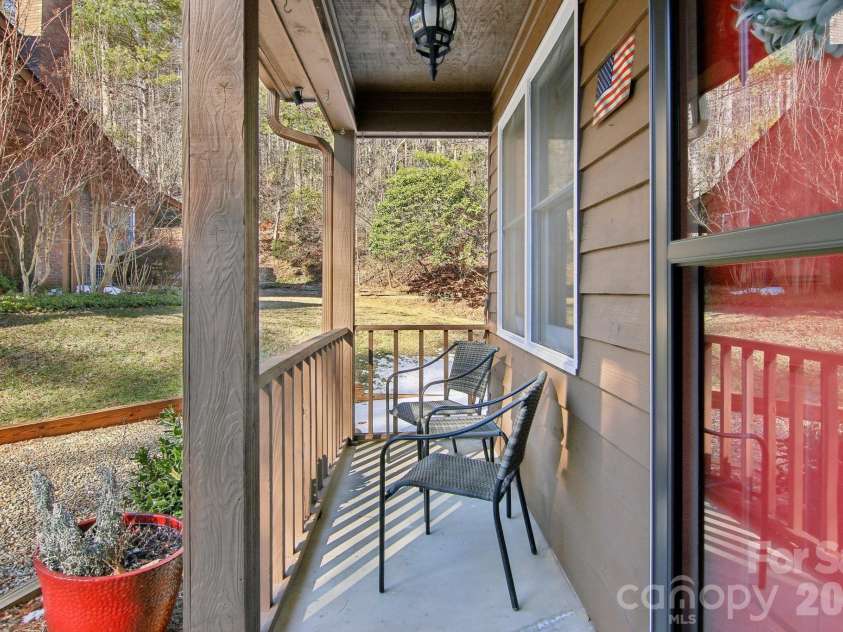 6 Calico Lane, Etowah, NC 28729.  MLS# CAR4215890, YatesRealty ID 5465. Front deck