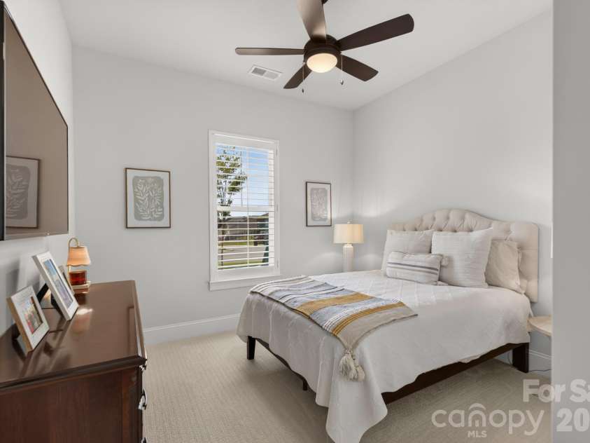1018 Lowland Way, Waxhaw, NC 28173.  MLS# CAR4427578, YatesRealty ID 54654. Front Secondary Bedroom