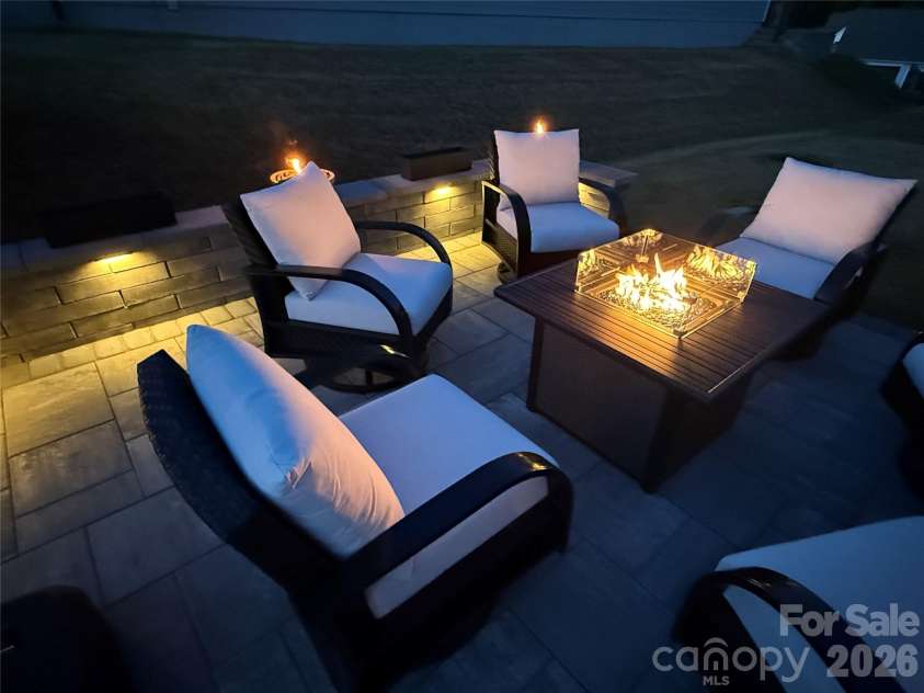 1018 Lowland Way, Waxhaw, NC 28173.  MLS# CAR4427578, YatesRealty ID 54654. Paver Patio with Lighting