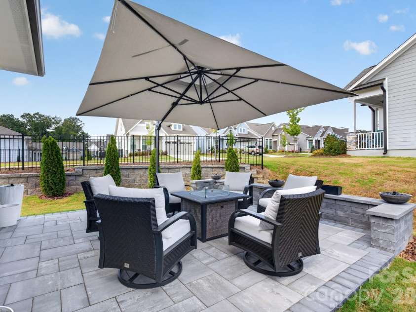 1018 Lowland Way, Waxhaw, NC 28173.  MLS# CAR4427578, YatesRealty ID 54654. Rear Covered Patio