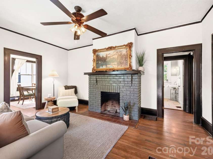 201 Logan Avenue, Asheville, NC 28806.  MLS# CAR4426540, YatesRealty ID 54658. Nonfunctional Decorative Fire Place