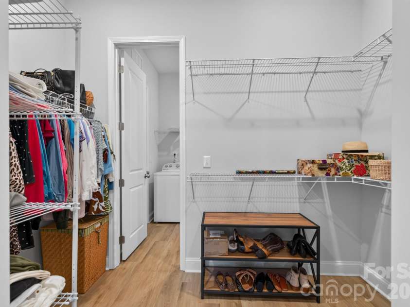 1006 Lowland Way, Waxhaw, NC 28173.  MLS# CAR4427580, YatesRealty ID 54659. Primary Closet with Laundry Room Access
