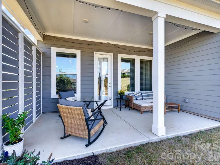 1006 Lowland Way, Waxhaw, NC 28173.  MLS# CAR4427580, YatesRealty ID 54659. Rear Covered Patio