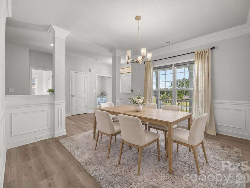 1759 Silver Birch Road, York, SC 29745.  MLS# CAR4420030, YatesRealty ID 54662. Virtually Staged, Light Filled Formal Dining Room
