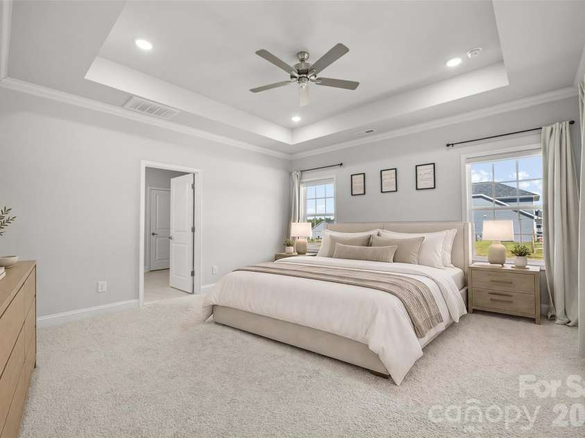 1759 Silver Birch Road, York, SC 29745.  MLS# CAR4420030, YatesRealty ID 54662. Virtually Staged Primary Retreat w/ Tray Ceiling