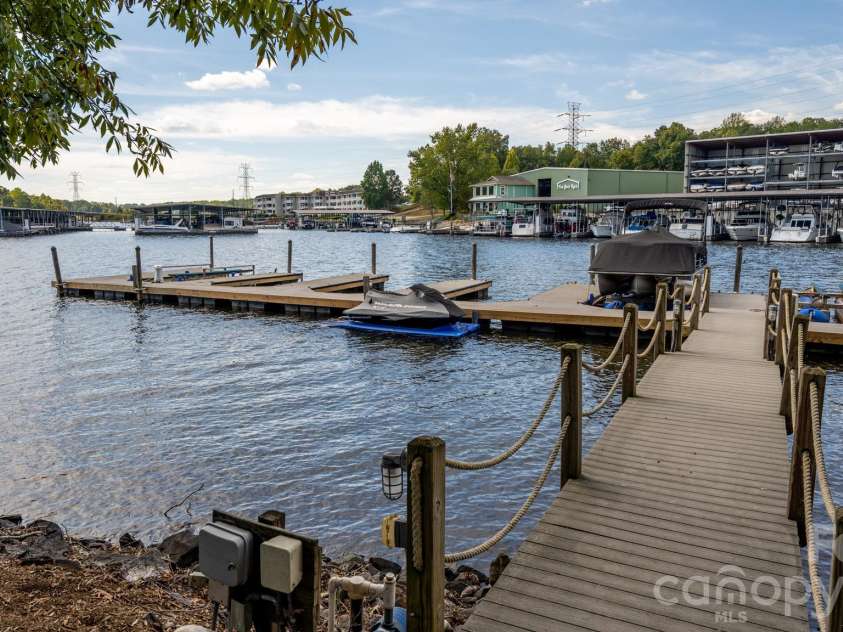 4585 Ina Lane, Sherrills Ford, NC 28673.  MLS# CAR4430744, YatesRealty ID 54665. Boat slip use is 2nd from the left.