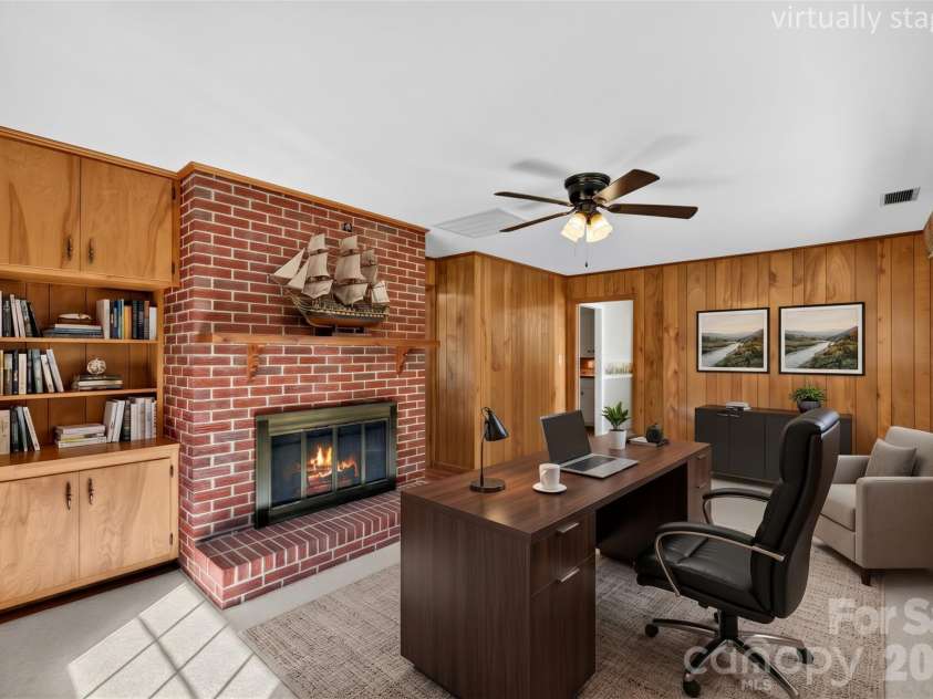 1007 Woodland Street, Valdese, NC 28690.  MLS# CAR4429584, YatesRealty ID 54673. Den/office virtually staged