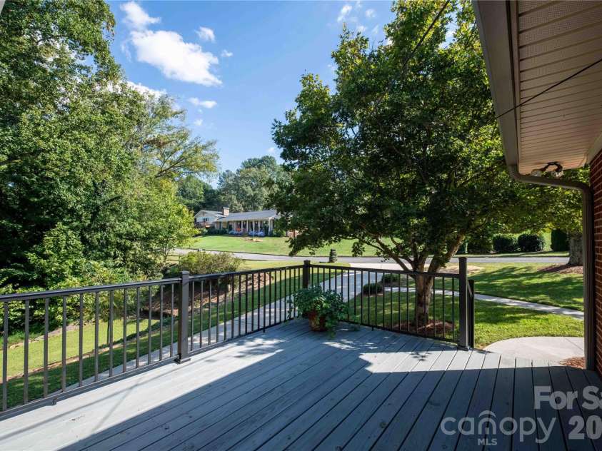 1007 Woodland Street, Valdese, NC 28690.  MLS# CAR4429584, YatesRealty ID 54673. Entertaining deck