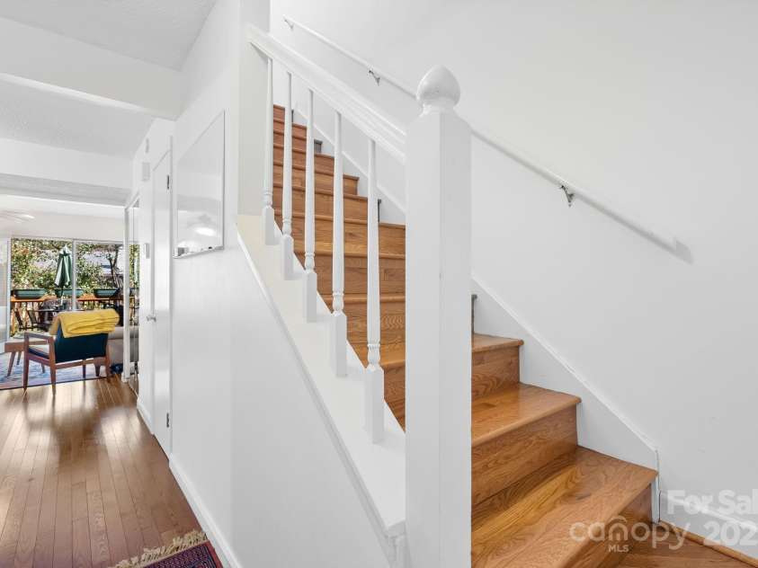 16 Spears Avenue, Asheville, NC 28801.  MLS# CAR4300729, YatesRealty ID 5472. Stairs Lead to Bedrooms