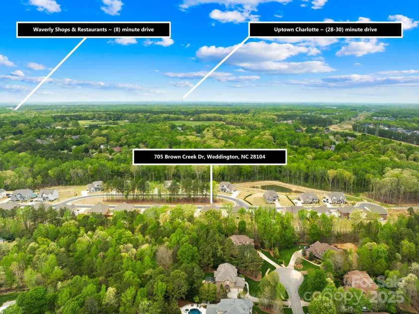 705 Brown Creek Drive, Matthews, NC 28104.  MLS# CAR4244288, YatesRealty ID 5473. 