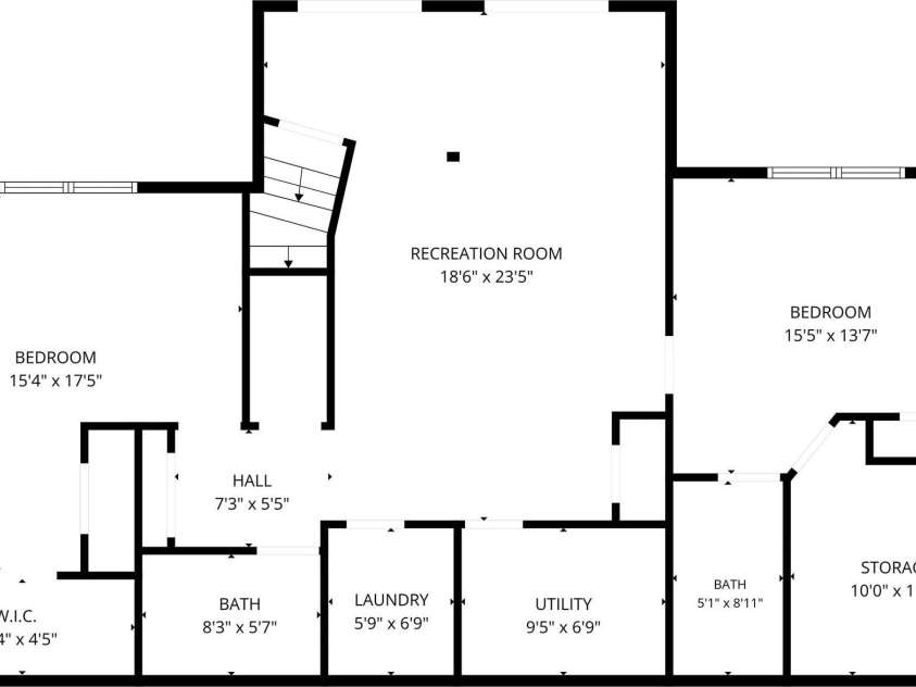 335 Mt. Mitchell Drive, Burnsville, NC 28714.  MLS# CAR4431209, YatesRealty ID 54734. Daylight Basement Floor Plan