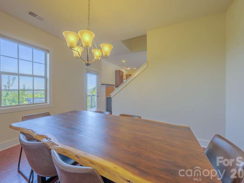 623 Cardwell Lane, Fletcher, NC 28732.  MLS# CAR4430671, YatesRealty ID 54742. Dining Room with Long Range Mountain Views