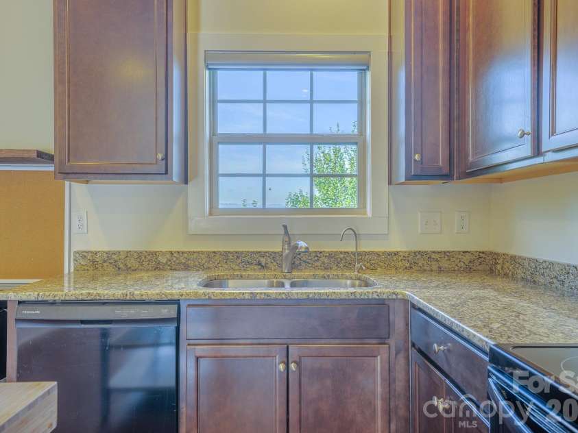 623 Cardwell Lane, Fletcher, NC 28732.  MLS# CAR4430671, YatesRealty ID 54742. Kitchen window with long range mountain views