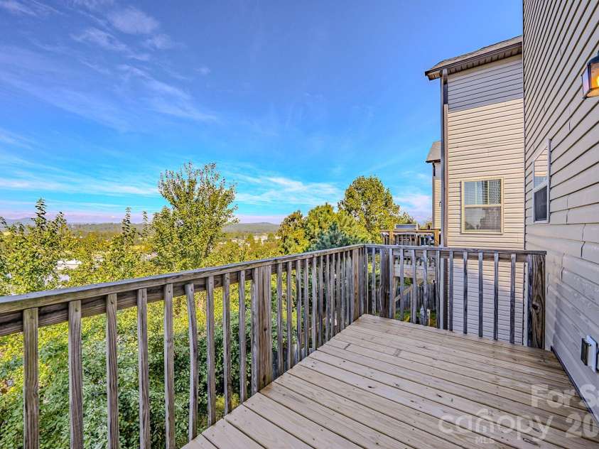 623 Cardwell Lane, Fletcher, NC 28732.  MLS# CAR4430671, YatesRealty ID 54742. Panoramic Views from back deck