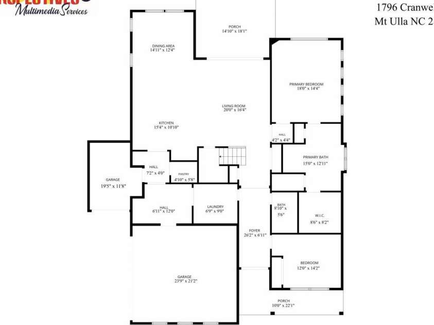 1796 Cranwell Drive, Mt Ulla, NC 28125.  MLS# CAR4429508, YatesRealty ID 54756. 