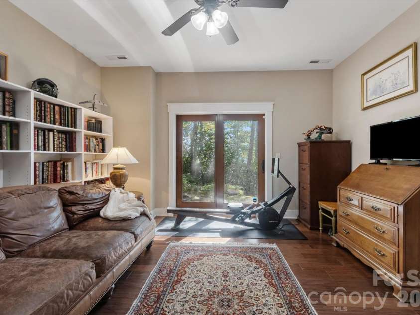 44 Sunset Trace, Brevard, NC 28712.  MLS# CAR4429326, YatesRealty ID 54809. Lower Level Family Room