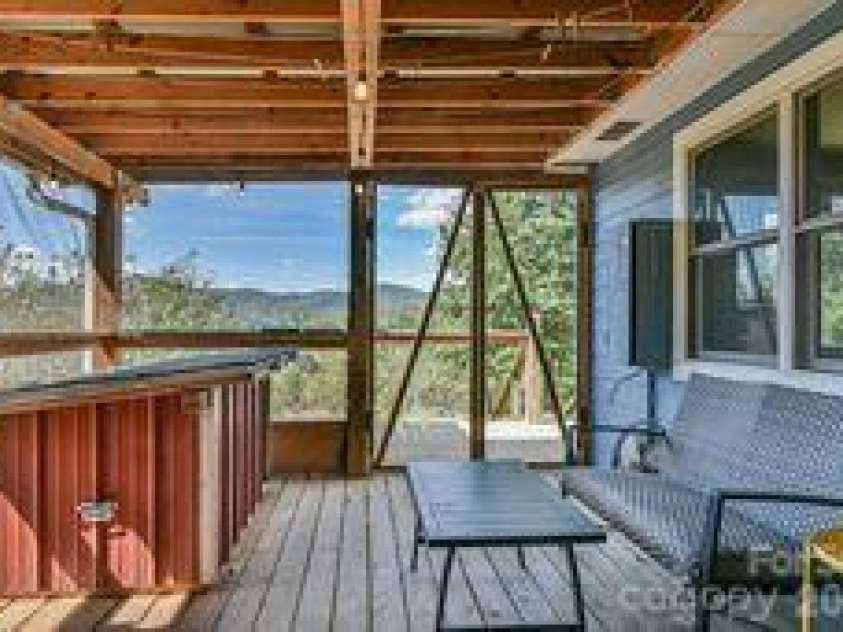 456 Morgan Branch Road, Marshall, NC 28753.  MLS# CAR4431292, YatesRealty ID 54823. Deck with views