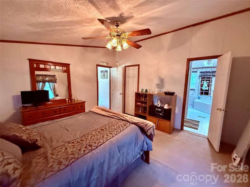 878 GW G W Whitmire Road, Rosman, NC 28772.  MLS# CAR4427358, YatesRealty ID 54831. Primary Bedroom