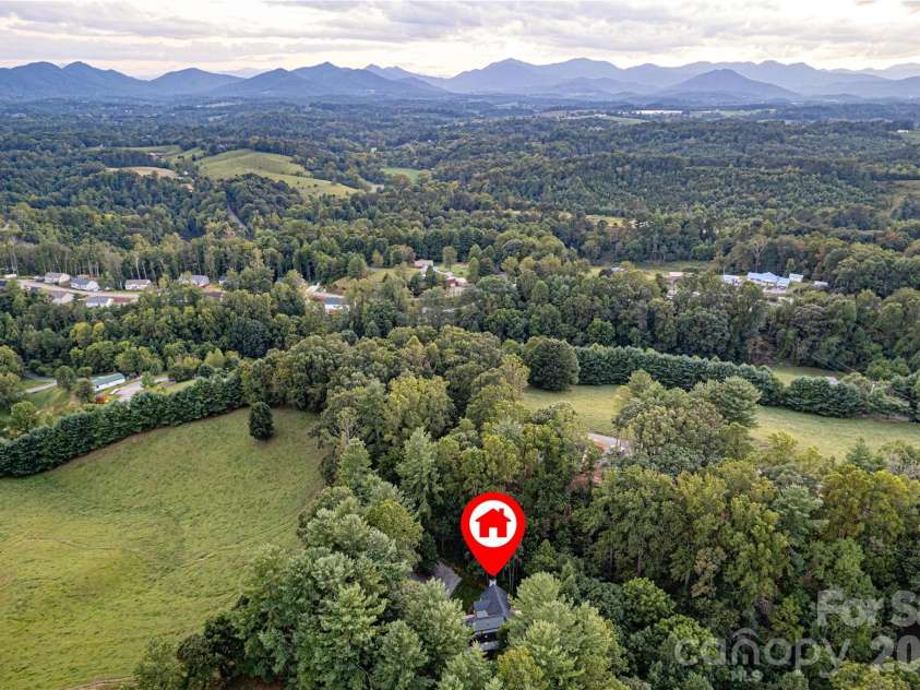 840 Jenkins Valley Road, Alexander, NC 28701.  MLS# CAR4370016, YatesRealty ID 54834. Aerial