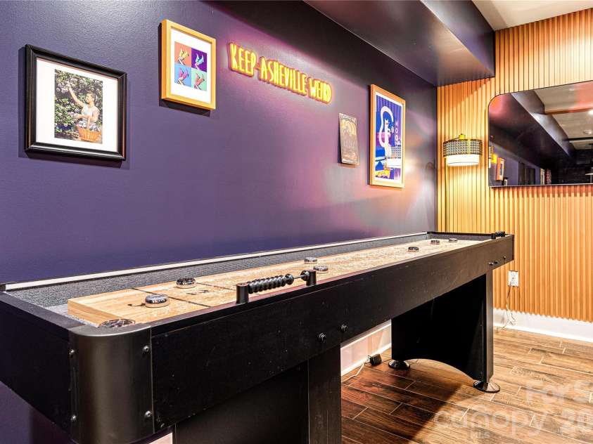 840 Jenkins Valley Road, Alexander, NC 28701.  MLS# CAR4370016, YatesRealty ID 54834. Downstairs - Game Room