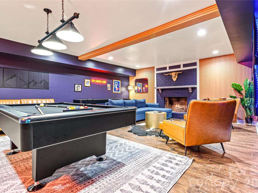840 Jenkins Valley Road, Alexander, NC 28701.  MLS# CAR4370016, YatesRealty ID 54834. Downstairs - Game Room