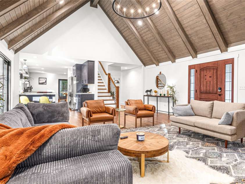 840 Jenkins Valley Road, Alexander, NC 28701.  MLS# CAR4370016, YatesRealty ID 54834. Main Level - Living Room