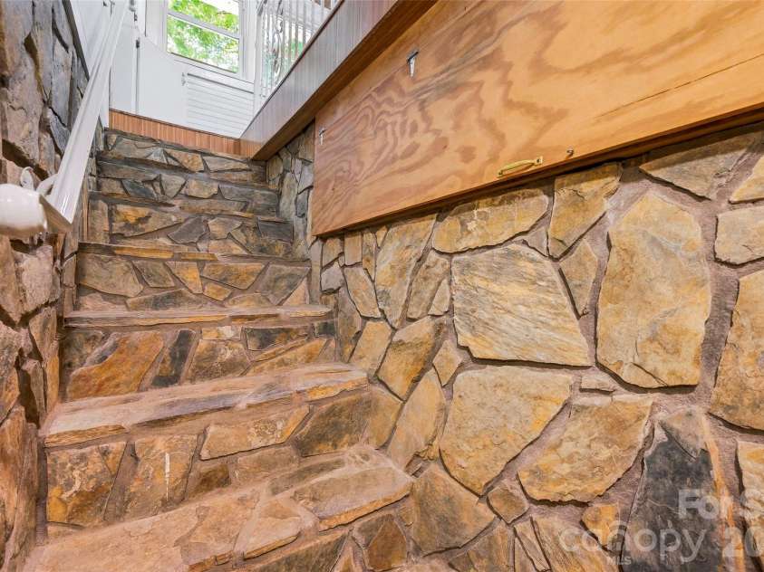 1892 Memorial Highway, Union Grove, NC 28689.  MLS# CAR4431157, YatesRealty ID 54837. Basement stairs