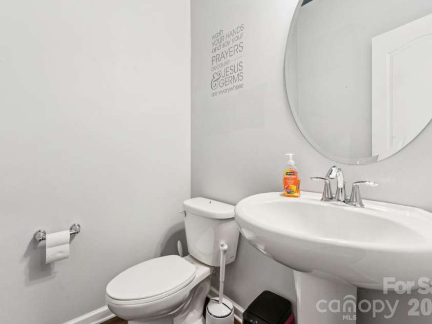 3018 Oakmere Road, Waxhaw, NC 28173.  MLS# CAR4431624, YatesRealty ID 54879. Main level half bath