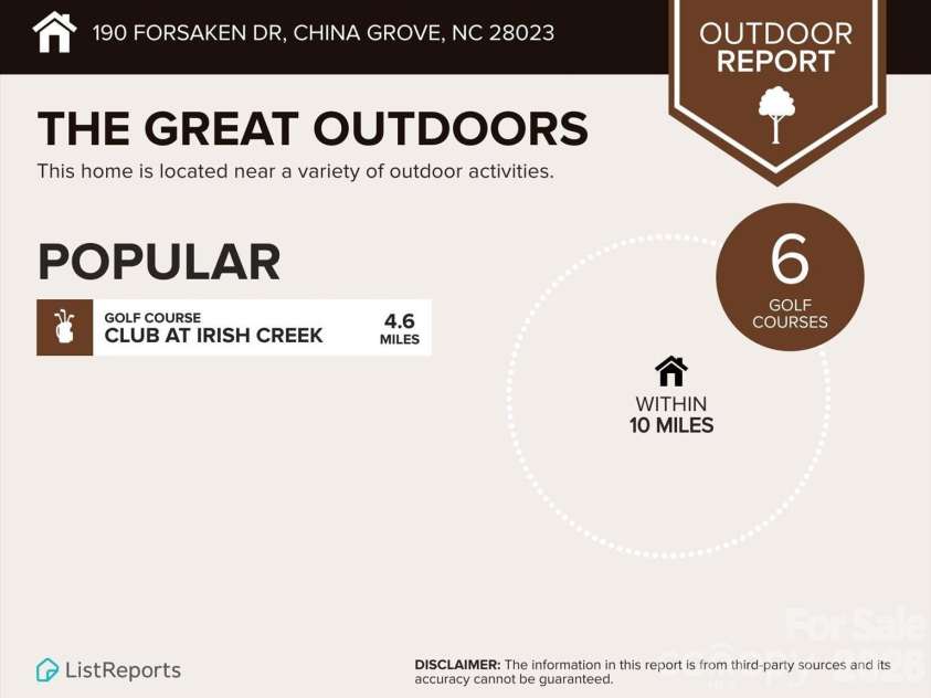 190 Forsaken Drive, China Grove, NC 28023.  MLS# CAR4420833, YatesRealty ID 54910. 