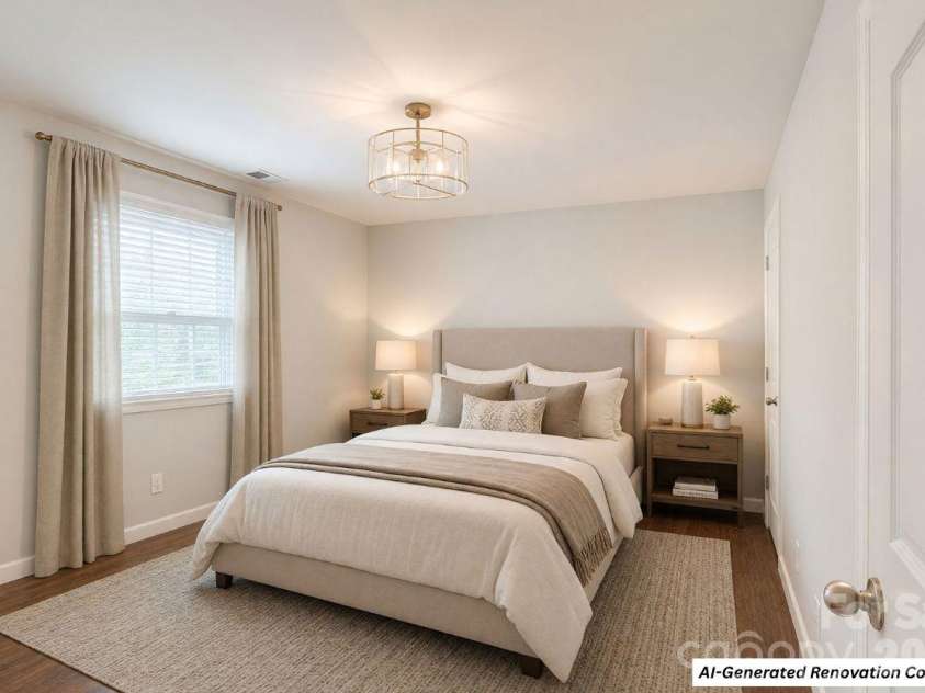 766 Marsh Road, Charlotte, NC 28209.  MLS# CAR4408658, YatesRealty ID 54919. Bedroom (AI-Generated Concept)