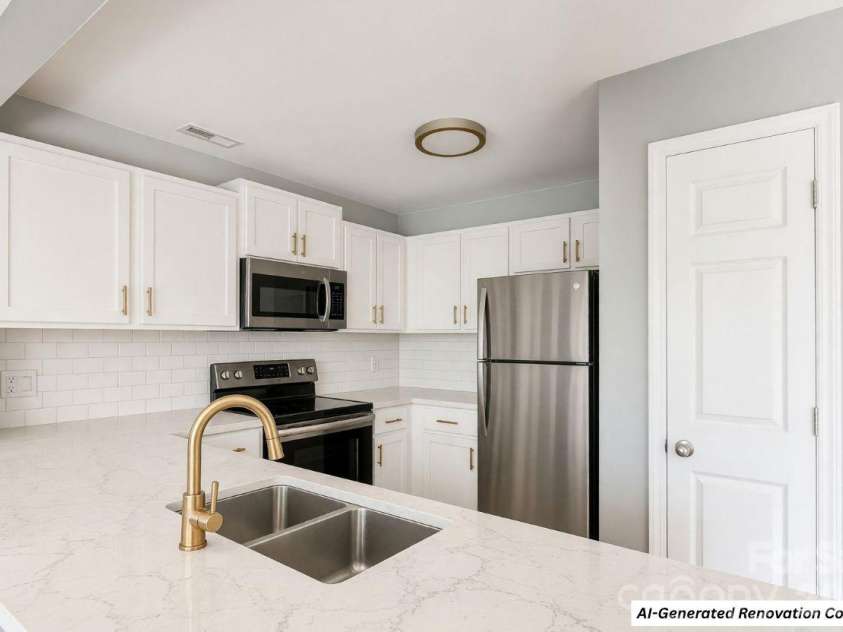 766 Marsh Road, Charlotte, NC 28209.  MLS# CAR4408658, YatesRealty ID 54919. Kitchen (AI-Generated Concept)