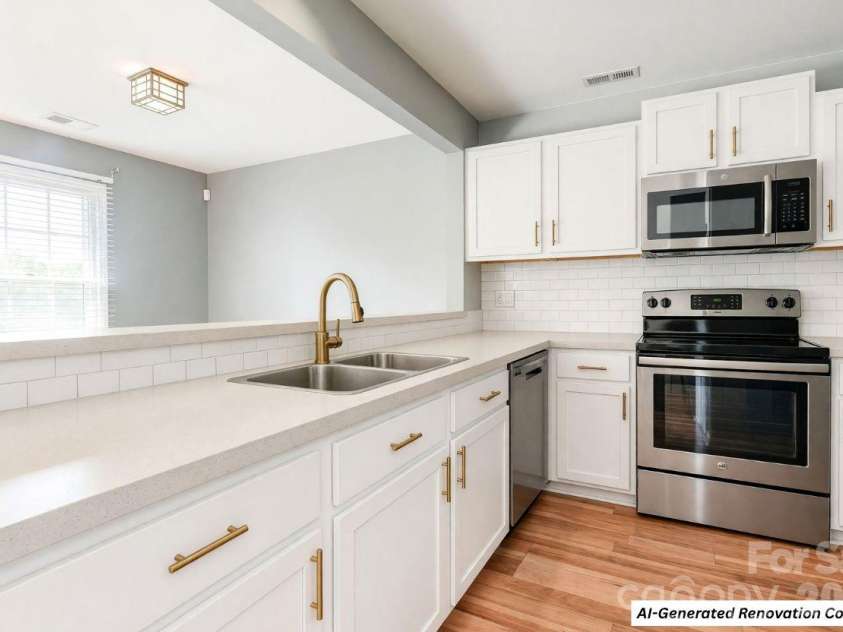 766 Marsh Road, Charlotte, NC 28209.  MLS# CAR4408658, YatesRealty ID 54919. Kitchen (AI-Generated Concept)