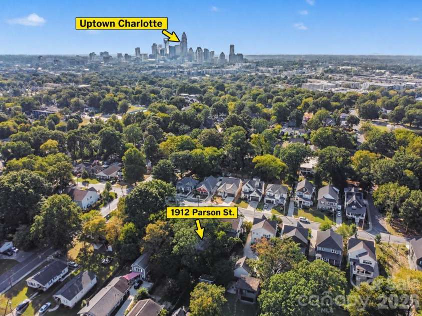 1912 Parson Drive, Charlotte, NC 28205.  MLS# CAR4431198, YatesRealty ID 54926. 