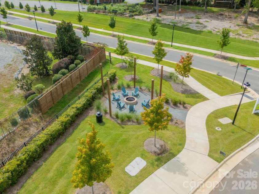 2025 Evolve Way, Charlotte, NC 28205.  MLS# CAR4355059, YatesRealty ID 5496. Firepit
