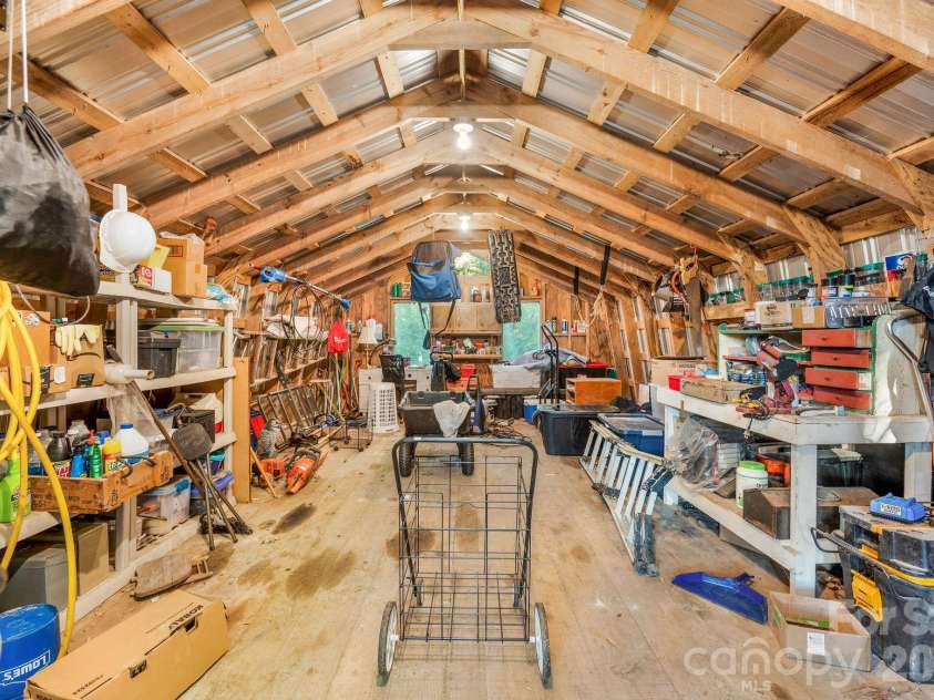 74 Lanzi Ledge Road, Leicester, NC 28748.  MLS# CAR4423050, YatesRealty ID 55008. Upper Level of Barn