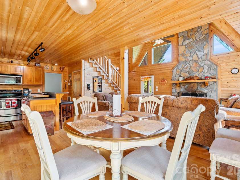 1003 Deerwood Road, Piney Creek, NC 28663.  MLS# CAR4431542, YatesRealty ID 55017. Dining Area