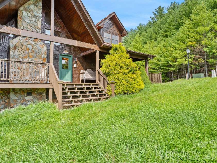 1003 Deerwood Road, Piney Creek, NC 28663.  MLS# CAR4431542, YatesRealty ID 55017. Front Yard View