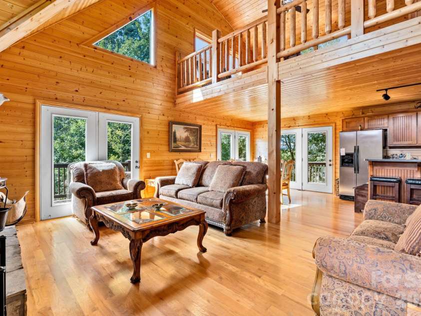 1003 Deerwood Road, Piney Creek, NC 28663.  MLS# CAR4431542, YatesRealty ID 55017. Great Room