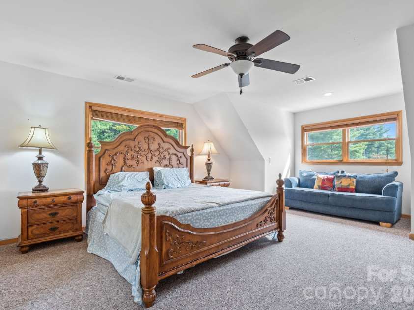 1003 Deerwood Road, Piney Creek, NC 28663.  MLS# CAR4431542, YatesRealty ID 55017. Master Bedroom