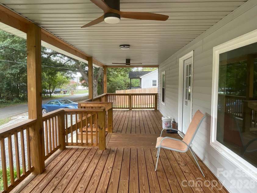109 Walnut Avenue, Belmont, NC 28012.  MLS# CAR4431710, YatesRealty ID 55069. Beautiful front deck