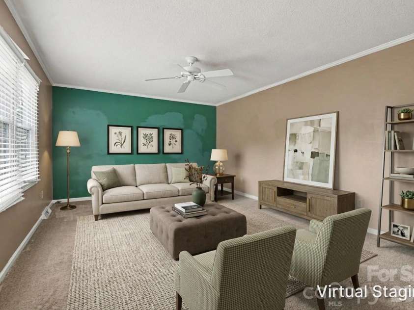 213 Cobblestone Lane, Concord, NC 28027.  MLS# CAR4429574, YatesRealty ID 55075. Virtually staged