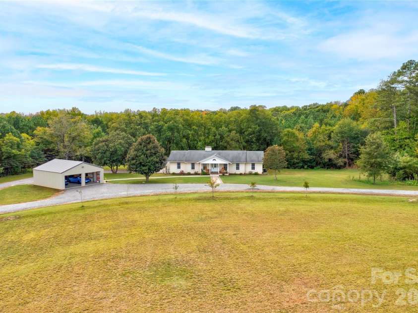 129 Church View Drive, Lawndale, NC 28090.  MLS# CAR4431731, YatesRealty ID 55093. Front Aerial