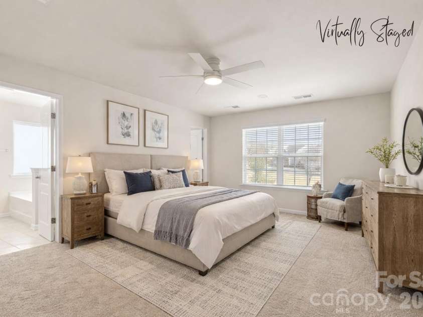 1278 Hideaway Gulch Drive, Fort Mill, SC 29715.  MLS# CAR4337498, YatesRealty ID 5510. Primary bedroom - virtually staged