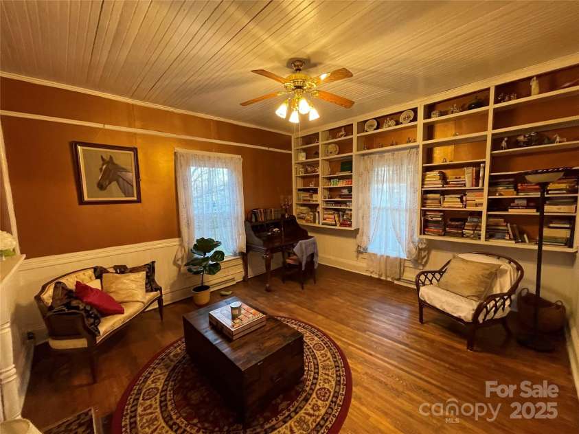 801 3rd Street, Spencer, NC 28159.  MLS# CAR4238622, YatesRealty ID 5510. Library side of the living room