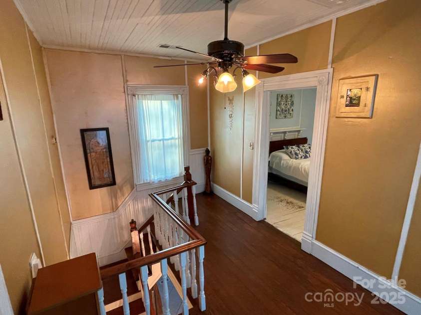 801 3rd Street, Spencer, NC 28159.  MLS# CAR4238622, YatesRealty ID 5510. The second floor with beautiful wood floors