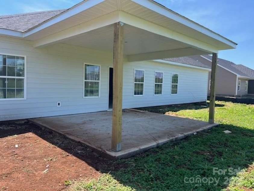 1050 Gardenia Drive, Mt Ulla, NC 28125.  MLS# CAR4246412, YatesRealty ID 5512. 16 X 14 covered patio