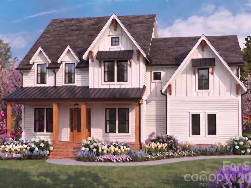 14242 Rocky River Road, Davidson, NC 28036.  MLS# CAR4423400, YatesRealty ID 55155. Welcome Home! Rendering by: Architectural Designs