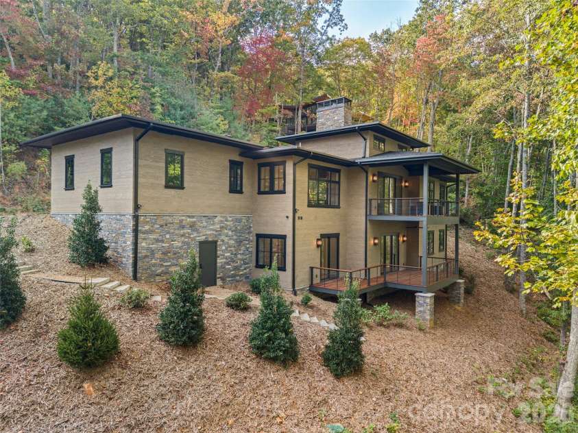 505 Barrington Drive, Asheville, NC 28803.  MLS# CAR4430029, YatesRealty ID 55175. Private Rear elevation