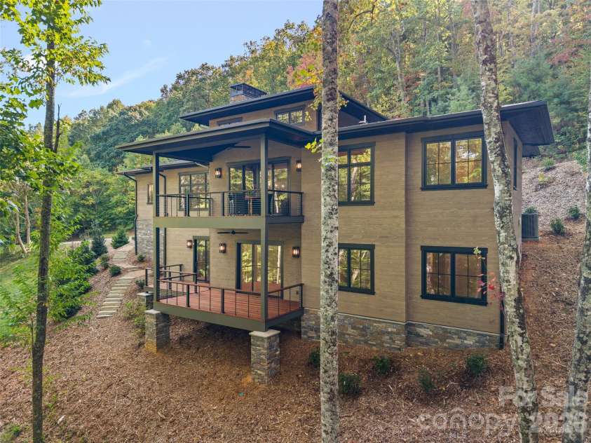 505 Barrington Drive, Asheville, NC 28803.  MLS# CAR4430029, YatesRealty ID 55175. Rear elevation
