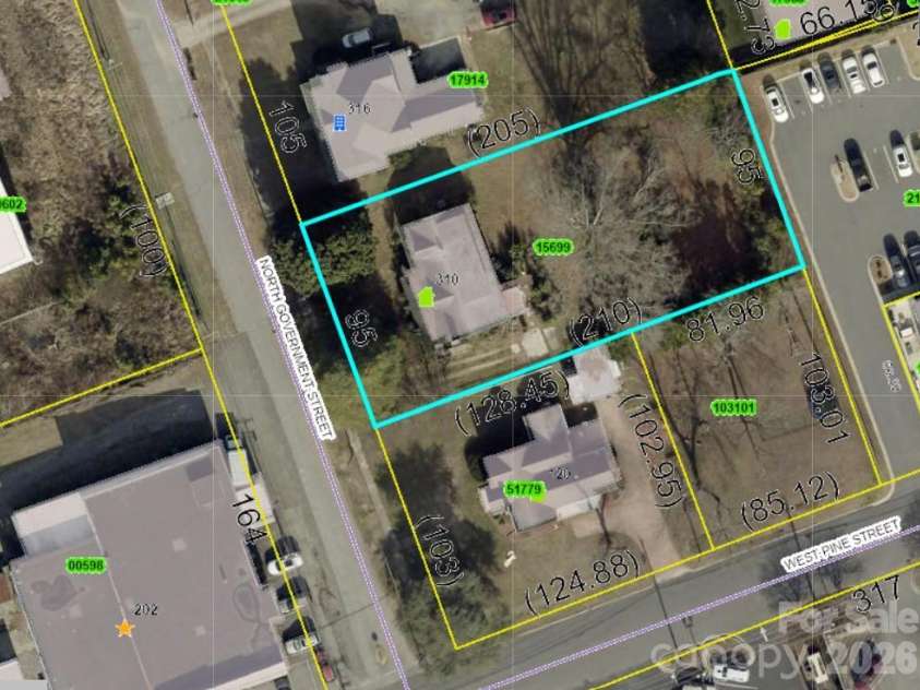 310 Government Street, Lincolnton, NC 28092.  MLS# CAR4429554, YatesRealty ID 55203. 